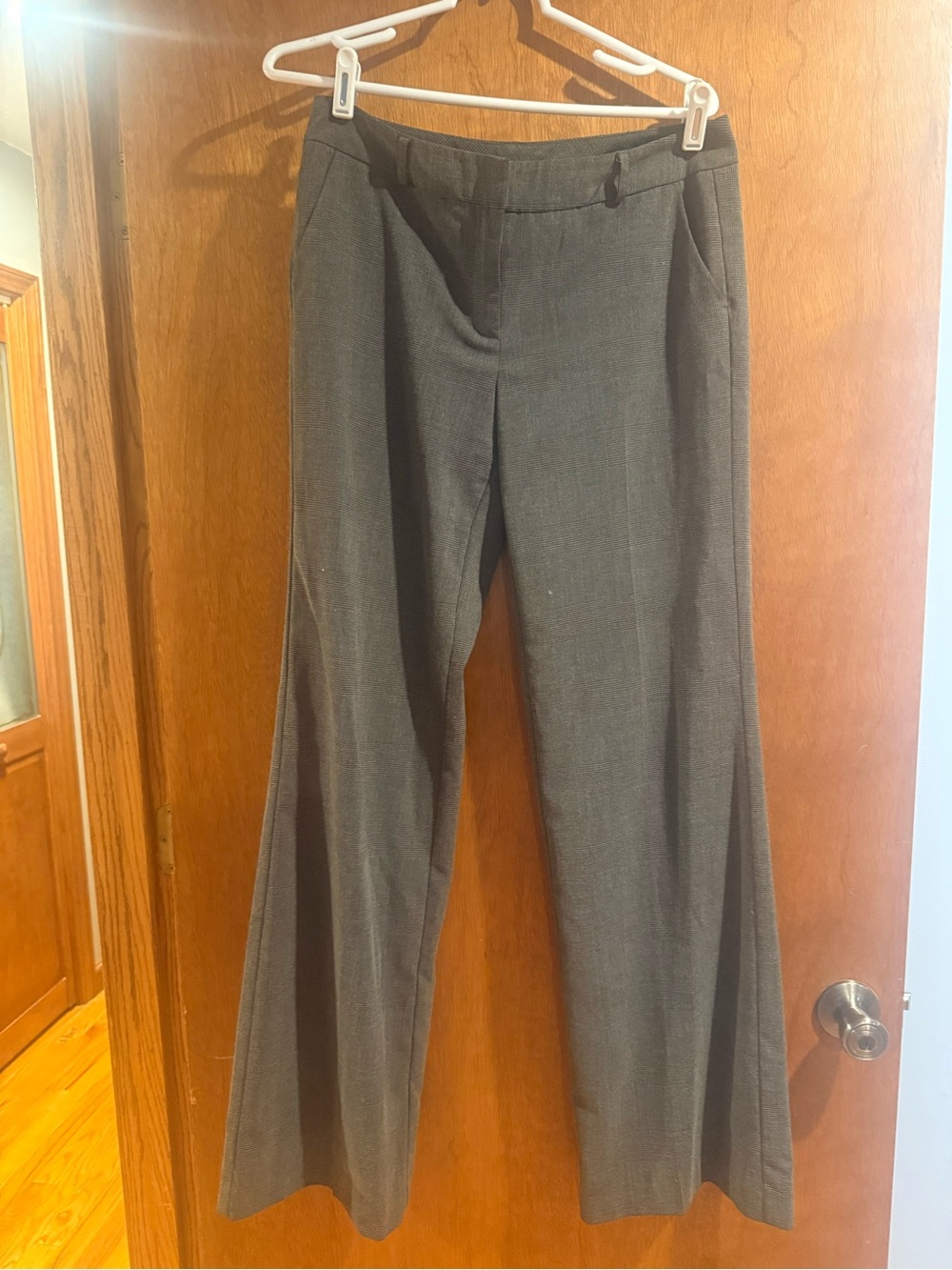 New York & Company Gray Boot-Cut Dress Pants